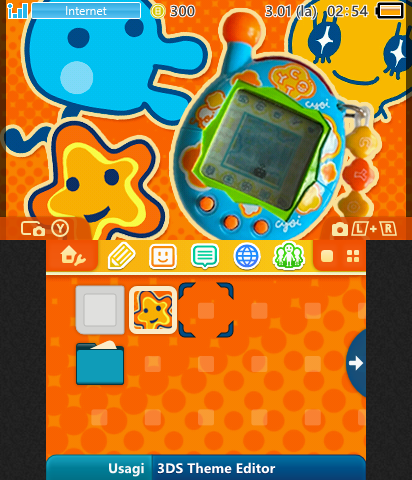 Blue and Orange Tamagotchi
