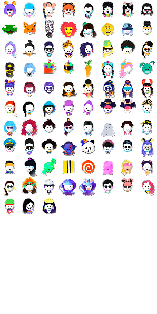 Just Dance 2017 Avatars