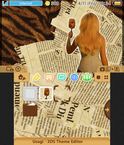 sab ♡ brown newsprint