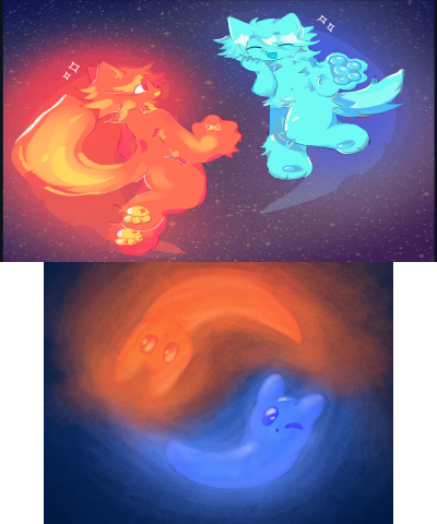 A dance of fire and ice