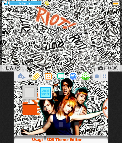 paramore "RIOT!" theme :3