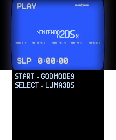 2ds xl VHS screen