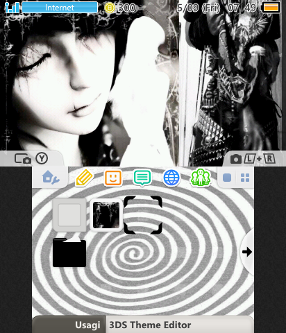 a white and black y2k theme!!