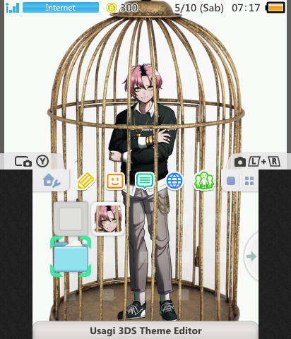 Kai Monteago in a Birdcage