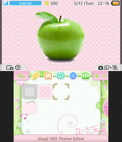 Pink & Green Apple