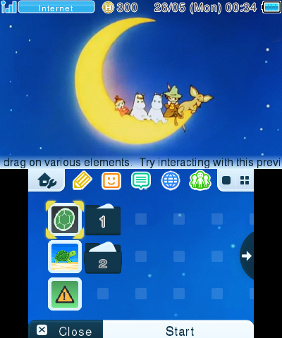 moon theme moomin :3