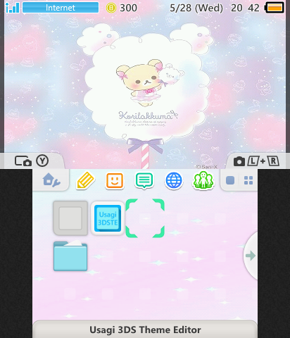 korilakkuma cotton candy theme