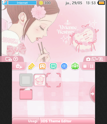 pink hachi theme