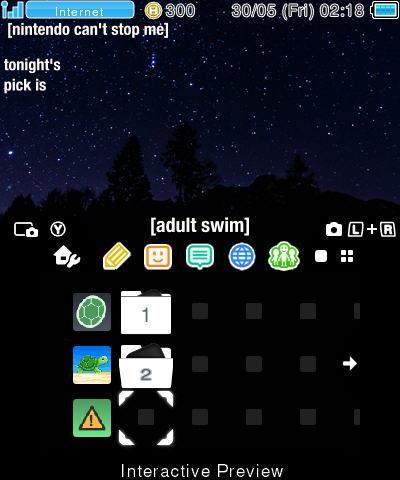Adult Swim Forest Night Sky