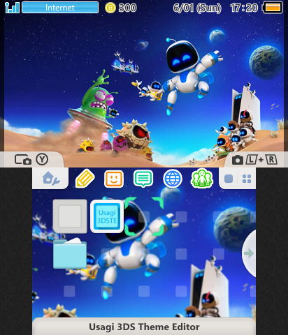 Astro Bot 3DS Theme