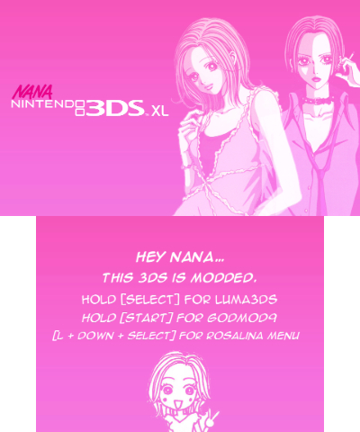 NANA 3DS Splash Screen