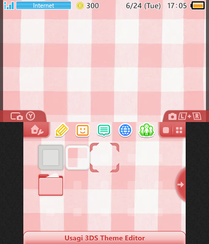 Cutesy red plaid theme