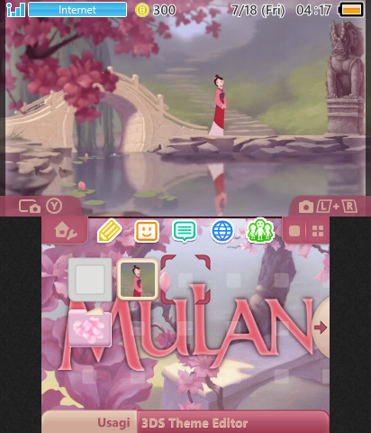 mulan cherry blossom theme