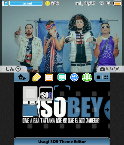 DISOBEY BLUE THEME