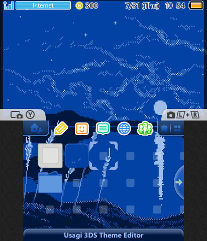Dark Blue Pixel Theme