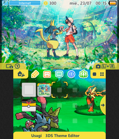 Lucario Shiny Theme