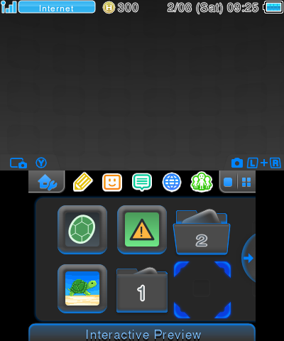 Blue 2DS Theme
