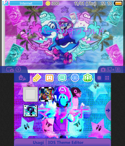Vaporwave Mario