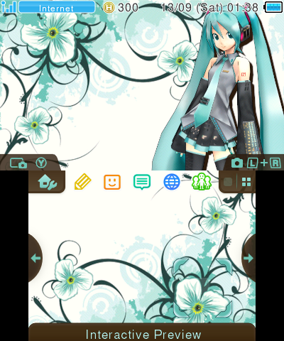 frutiger floral miku