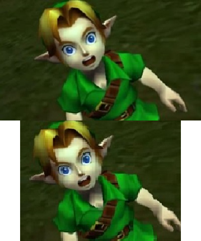 Shocked Link.