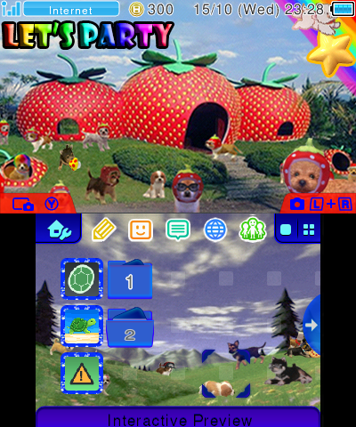 Strawberry Nintendogs Lets Party