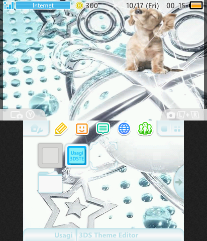 White & Blue with Dog