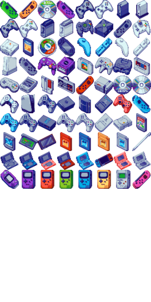 Nintendo Xbox Play Station Pixel