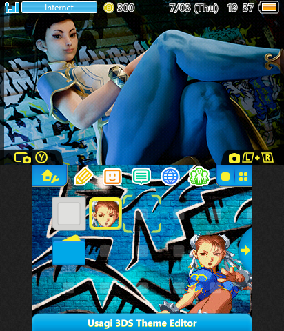 Chun-Li graffiti theme