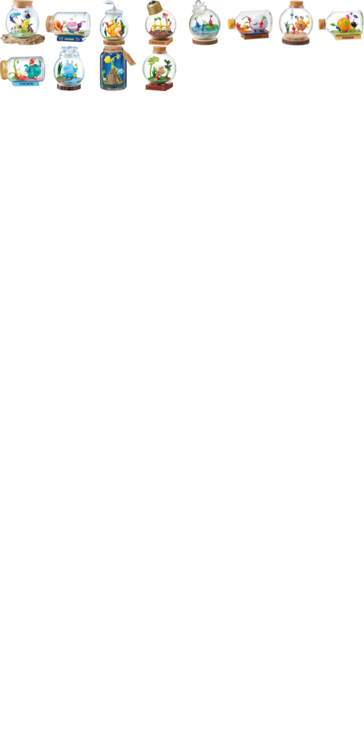 Pikmin terrarium figures