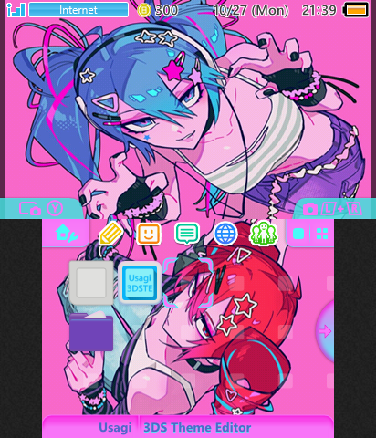 Miku & Teto Neon Theme