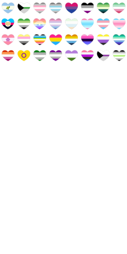 LGBT Queer Pride Flag Heart