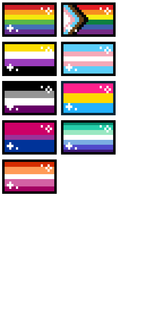 LGBT Pride Flag Pixel Art