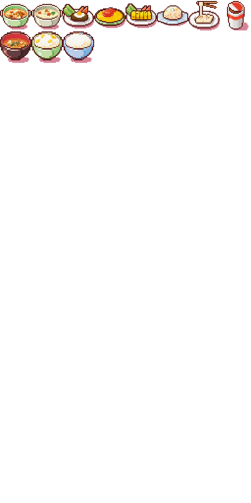 Cooking Mama Food Icons