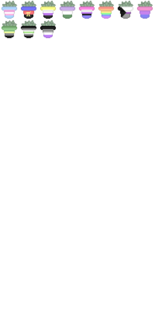 LGBT Queer Pride Flag Plants