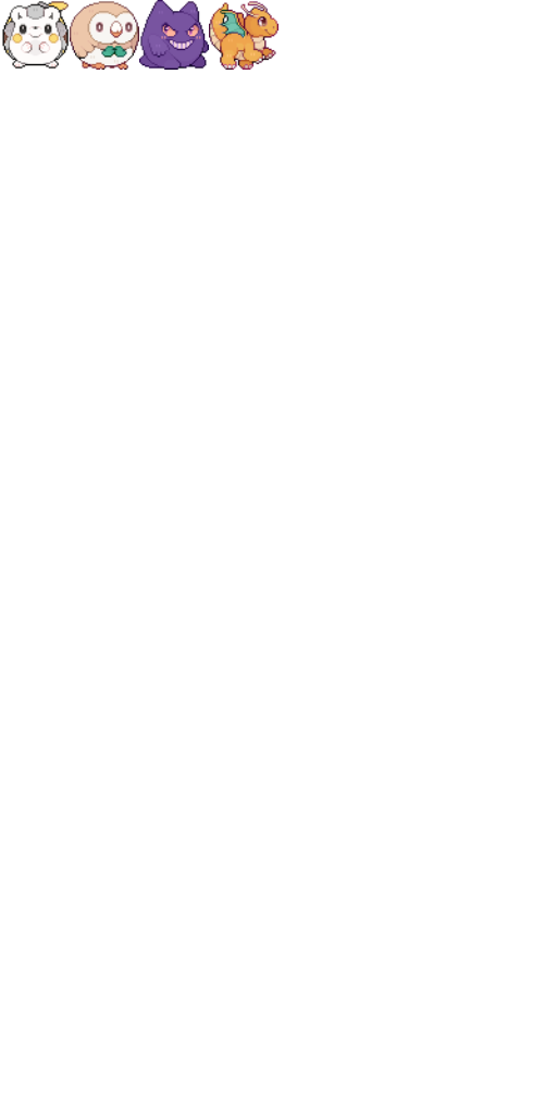 Cute Pokemon Pixel Art