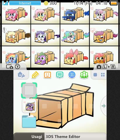 Ponies Sliding Into A Box