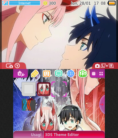 Hiro y zero two klaxosaurio