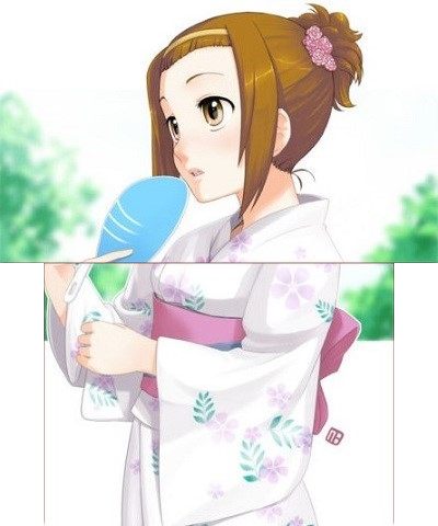 Ritsu Tainaka K-ON kimono splash