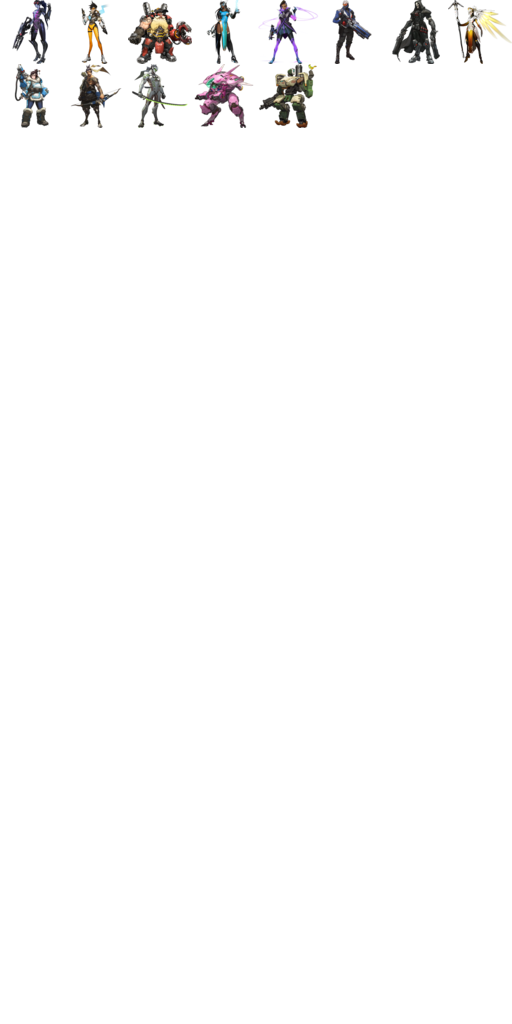 Some Overwatch characters