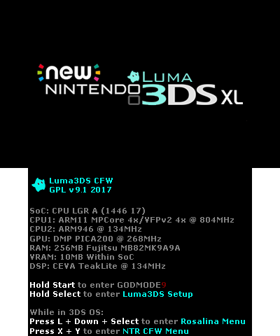 Luma3DS BIOS v3 (N3DSXL)