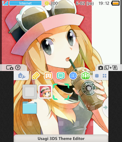 Serena drinking coffee