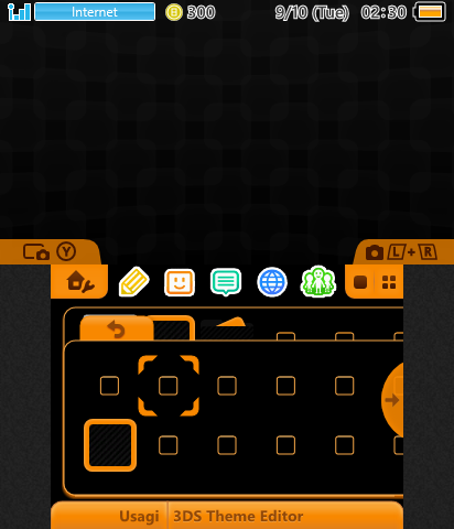 Orange theme (Dark)