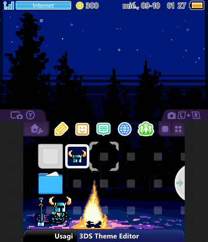 Shovel Knight-Neon Cave Campfire