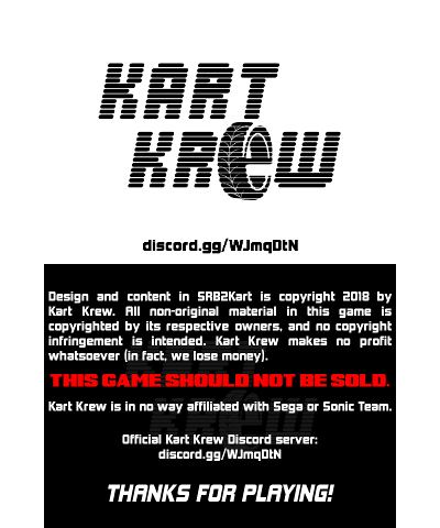 SRB2Kart Exit Screen