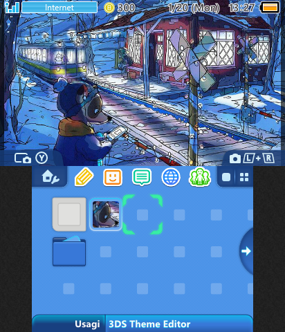 Animal Crossing Winter Night