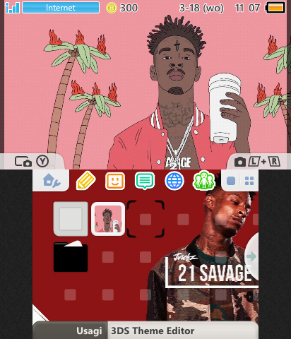 21 Savage 3DS Theme