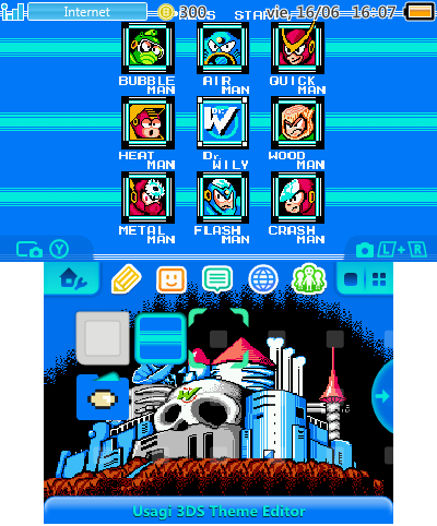 Mega Man 2 - Select Screen