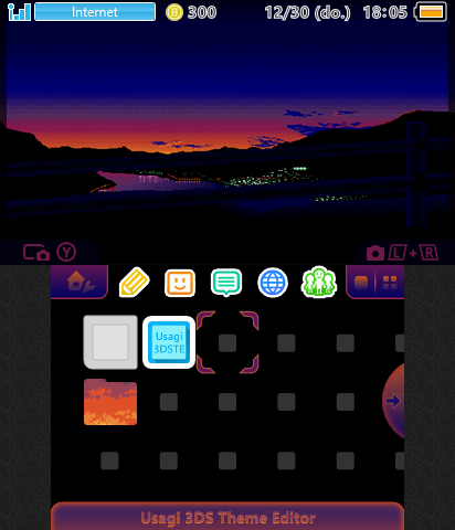 Pixelated Sunset Theme