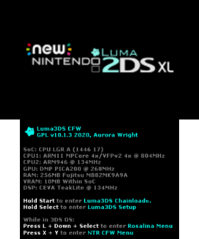 Luma3DS 10.1.3 BIOS (N2DSXL)