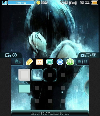 Anime Girl Crying in Rain